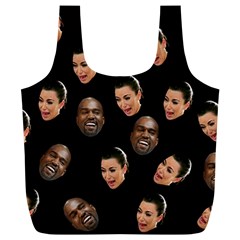 Crying Kim Kardashian Full Print Recycle Bags (l)  by Valentinaart