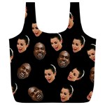 Crying Kim Kardashian Full Print Recycle Bags (L)  Back