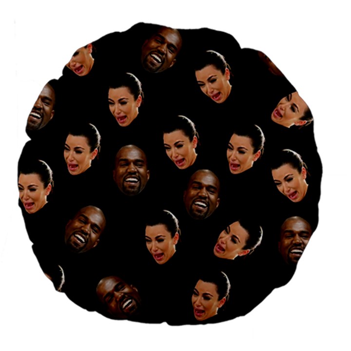 Crying Kim Kardashian Large 18  Premium Flano Round Cushions