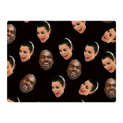 Crying Kim Kardashian Double Sided Flano Blanket (mini)  by Valentinaart