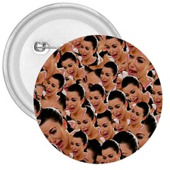 Crying Kim Kardashian 3  Buttons by Valentinaart