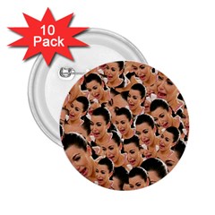 Crying Kim Kardashian 2 25  Buttons (10 Pack)  by Valentinaart