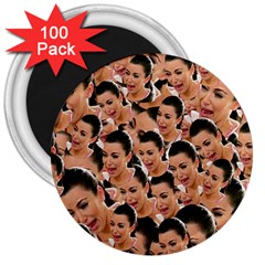 Crying Kim Kardashian 3  Magnets (100 Pack) by Valentinaart