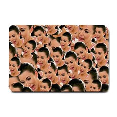 Crying Kim Kardashian Small Doormat  by Valentinaart