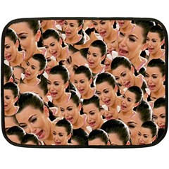 Crying Kim Kardashian Fleece Blanket (mini) by Valentinaart