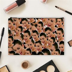 Crying Kim Kardashian Cosmetic Bag (large)  by Valentinaart