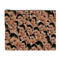 Crying Kim Kardashian Cosmetic Bag (xl) by Valentinaart