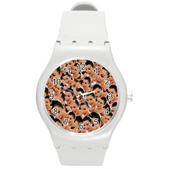 Crying Kim Kardashian Round Plastic Sport Watch (m) by Valentinaart