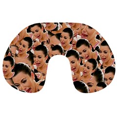 Crying Kim Kardashian Travel Neck Pillows by Valentinaart