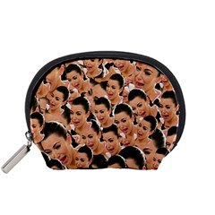 Crying Kim Kardashian Accessory Pouches (small)  by Valentinaart