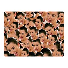 Crying Kim Kardashian Double Sided Flano Blanket (mini)  by Valentinaart