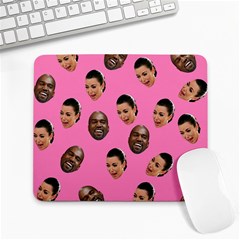 Crying Kim Kardashian Large Mousepads by Valentinaart