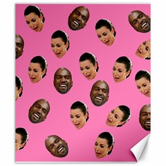 Crying Kim Kardashian Canvas 20  X 24   by Valentinaart