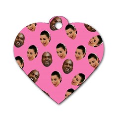 Crying Kim Kardashian Dog Tag Heart (two Sides) by Valentinaart