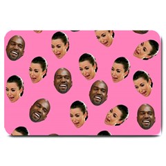 Crying Kim Kardashian Large Doormat  by Valentinaart