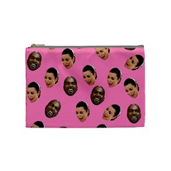 Crying Kim Kardashian Cosmetic Bag (medium)  by Valentinaart