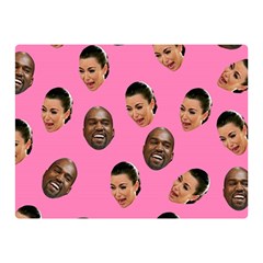 Crying Kim Kardashian Double Sided Flano Blanket (mini)  by Valentinaart