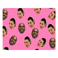 Crying Kim Kardashian Double Sided Flano Blanket (large)  by Valentinaart