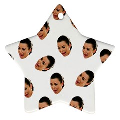 Crying Kim Kardashian Star Ornament (two Sides) by Valentinaart