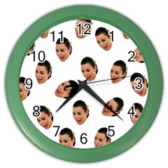 Crying Kim Kardashian Color Wall Clocks by Valentinaart