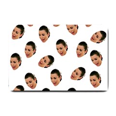 Crying Kim Kardashian Small Doormat  by Valentinaart