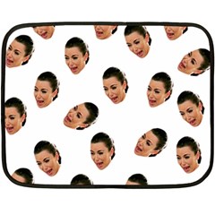 Crying Kim Kardashian Fleece Blanket (mini) by Valentinaart