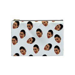 Crying Kim Kardashian Cosmetic Bag (medium)  by Valentinaart