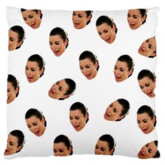 Crying Kim Kardashian Large Cushion Case (two Sides) by Valentinaart