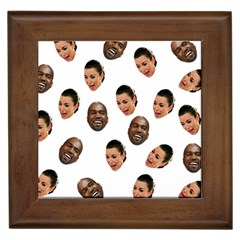 Crying Kim Kardashian Framed Tiles by Valentinaart