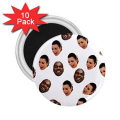 Crying Kim Kardashian 2 25  Magnets (10 Pack)  by Valentinaart