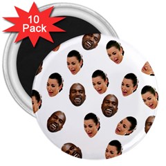 Crying Kim Kardashian 3  Magnets (10 Pack)  by Valentinaart