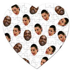 Crying Kim Kardashian Jigsaw Puzzle (heart) by Valentinaart