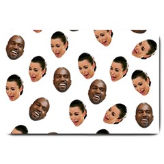 Crying Kim Kardashian Large Doormat  by Valentinaart