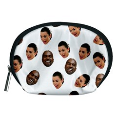 Crying Kim Kardashian Accessory Pouches (medium)  by Valentinaart