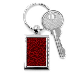 Red Earth Texture Key Chain (rectangle) by LoolyElzayat