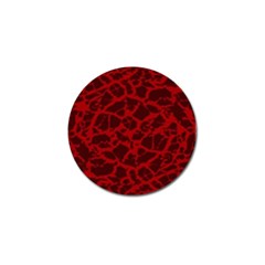 Red Earth Texture Golf Ball Marker by LoolyElzayat