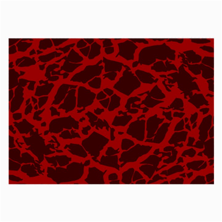 Red Earth Texture Large Glasses Cloth (2 Sides)