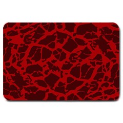 Red Earth Texture Large Doormat by LoolyElzayat