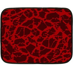 Red Earth Texture Double Sided Fleece Blanket (mini) by LoolyElzayat