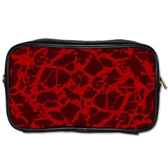 Red Earth Texture Toiletries Bag (one Side) by LoolyElzayat