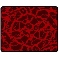 Red Earth Texture Fleece Blanket (medium) by LoolyElzayat