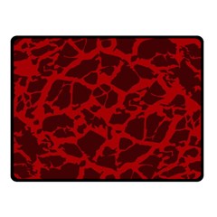 Red Earth Texture Fleece Blanket (small) by LoolyElzayat