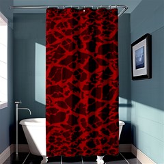 Red Earth Texture Shower Curtain 36  X 72  (stall) by LoolyElzayat