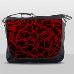 Red Earth Texture Messenger Bag by LoolyElzayat