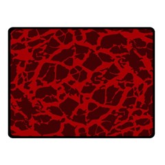 Red Earth Texture Double Sided Fleece Blanket (small) by LoolyElzayat