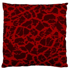 Red Earth Texture Standard Flano Cushion Case (one Side) by LoolyElzayat