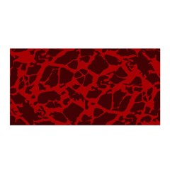 Red Earth Texture Satin Wrap by LoolyElzayat