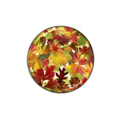 Autumn Fall Leaves Hat Clip Ball Marker by LoolyElzayat