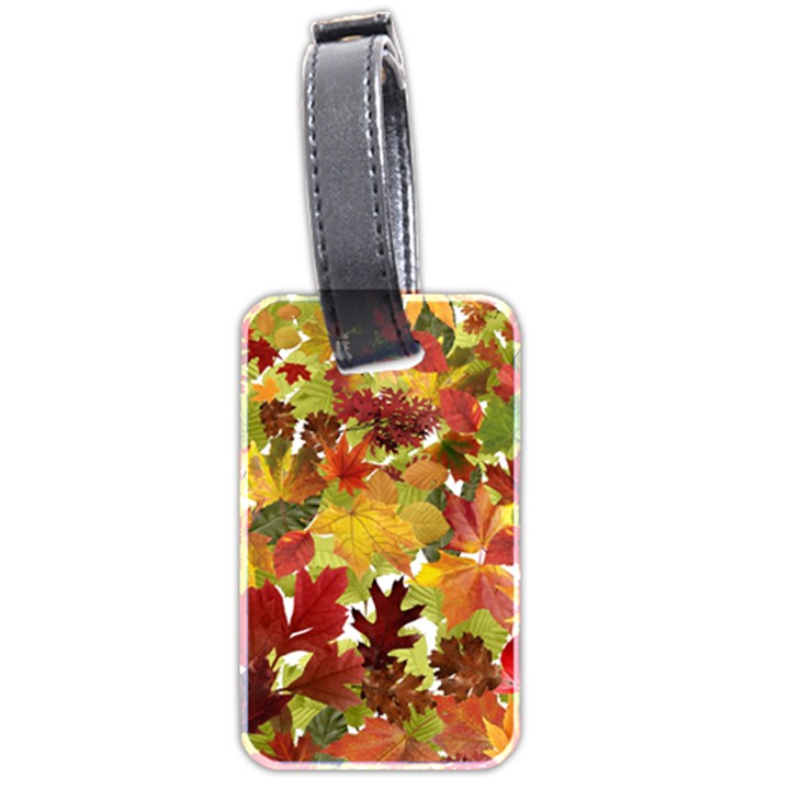 Autumn Fall Leaves Luggage Tags (Two Sides)