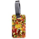 Autumn Fall Leaves Luggage Tags (Two Sides) Back